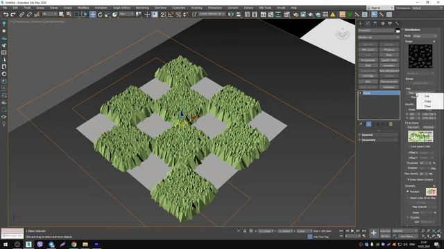 Forest Pack Pro. Основы. Урок 6. Вкладка Distribution. Режимы распространения. смотреть онлайн