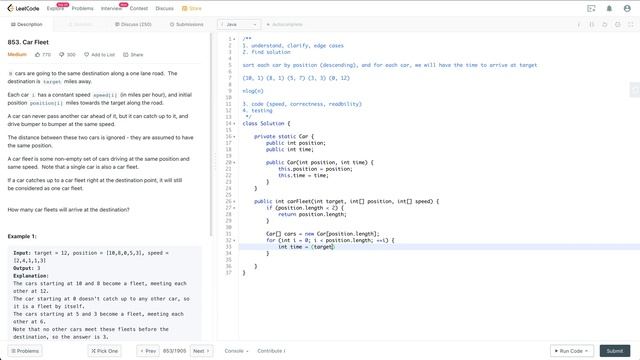 Amazon Coding Interview Question | Leetcode 853 | Car Fleet смотреть онлайн