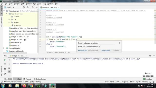Check a number is multiple of 2 or 5 l Python l Bangla l Tutorial l 2020 смотреть онлайн