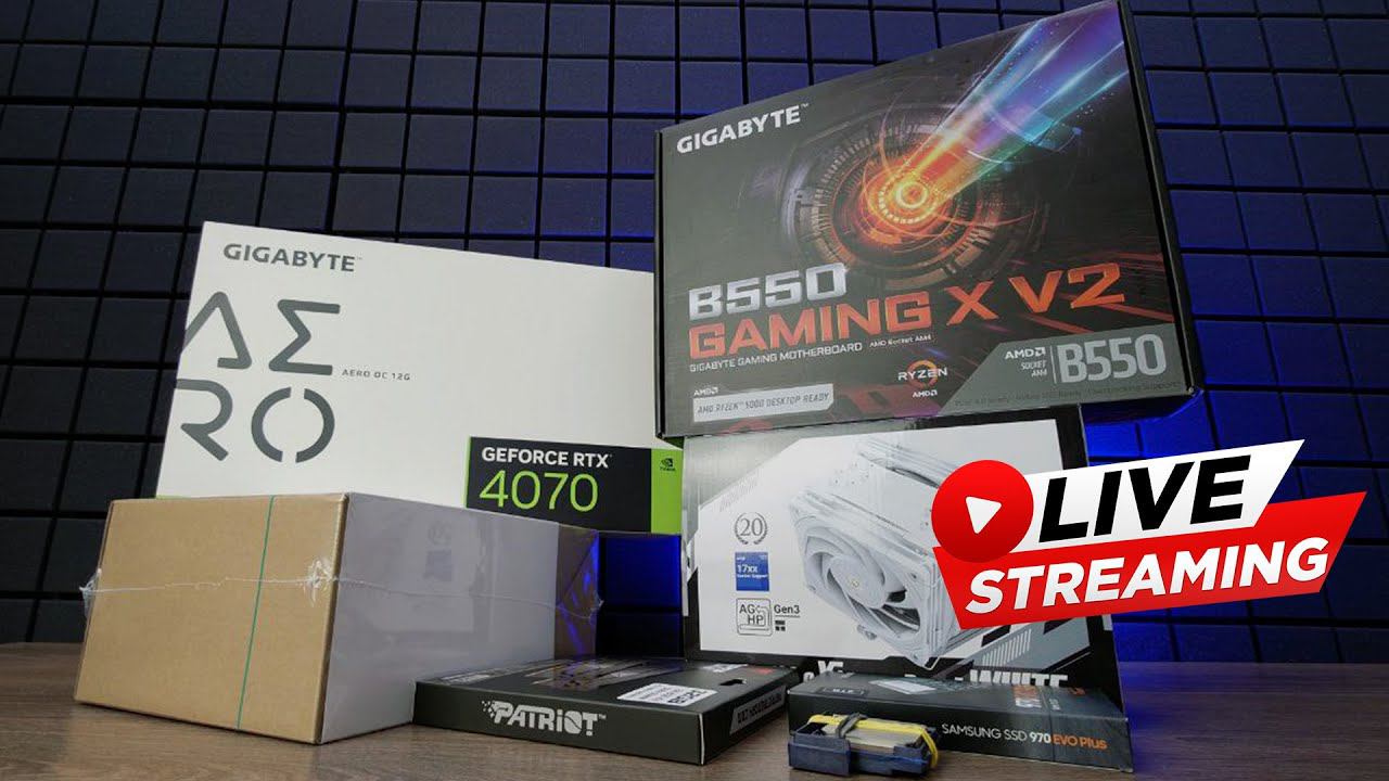 Сборка ПК онлайн. Игровая система в белом цвете на RTX4070.