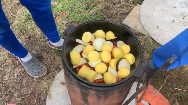 Басма в казане/ Готовим на даче/ Готовим #домаВместе/ Кукинг