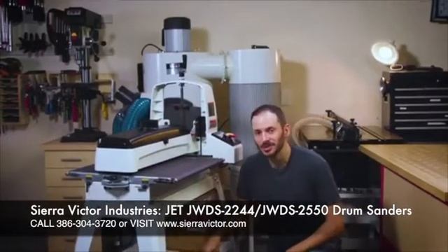 Sierra Victor Machinery: JET Drum Sanders JWDS-2244/JWDS-2550 смотреть онлайн