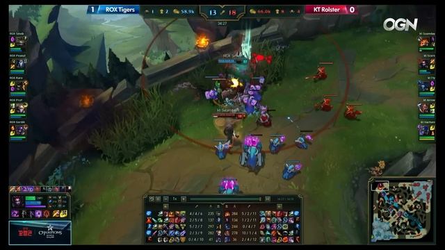 KT vs ROX Game 2 Highlights LCK Champions 2016 Spring W2D2 KT Rollster vs ROX Tigers смотреть онлайн