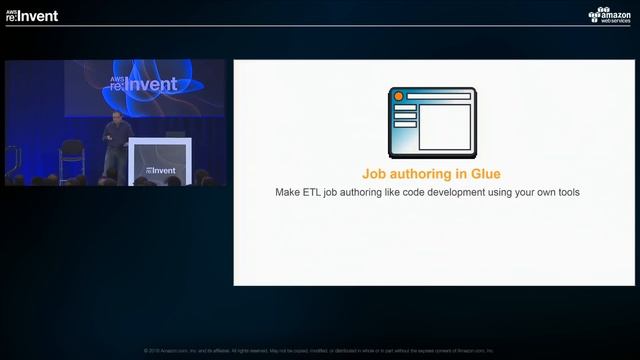 AWS re:Invent 2016: NEW LAUNCH! Introduction to AWS Glue: A Fully Managed ETL Service (BDA209) смотреть онлайн