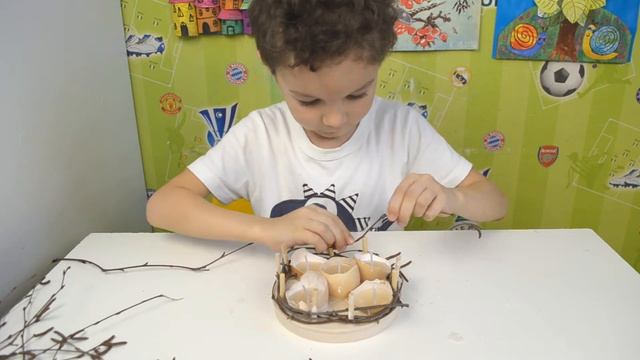 Весенний пасхальный декор / Пасхальное гнездо своими руками / Пасхальные поделки / DIY easter nest смотреть онлайн