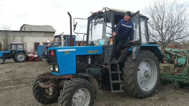 Поставил новый глушитель на Тракторе МТЗ 82.1.Тест смотреть онлайн