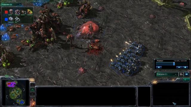 Starcraft 2 - Tutorial ZvT - Newbie Strategy - The Baneling Defence into the Roach Tech Switch смотреть онлайн