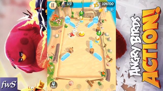 ANGRY BIRDS ACTION! - New Angry Birds Game Impressions (iOS Gameplay) смотреть онлайн