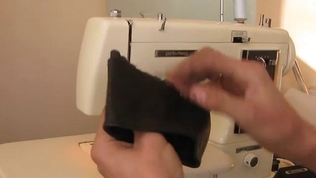 Sewing Machine Швейная машина Privileg Nutzstich Voll Zick-Zack 470 Test  кожа