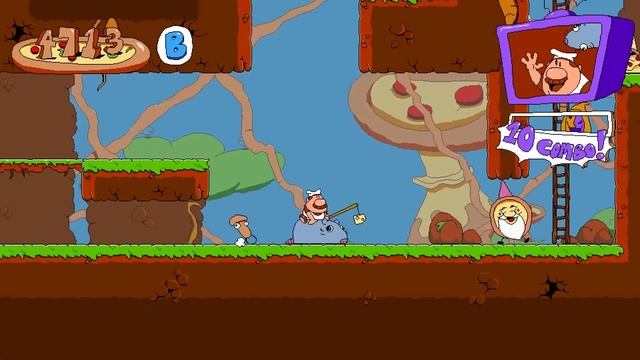 Pizza Tower: Full Game [All Treasures Found] (No Commentary Walkthrough) смотреть онлайн