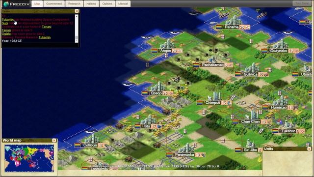 Let's Play FreeCiv | 32 Civ Large World Map - [part 22] смотреть онлайн