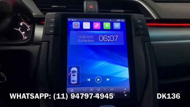 Honda Civic 2020 com Aerofolio de Led - Soleira de Led - Multimidia Tesla - Led no Painel - Dk136 смотреть онлайн