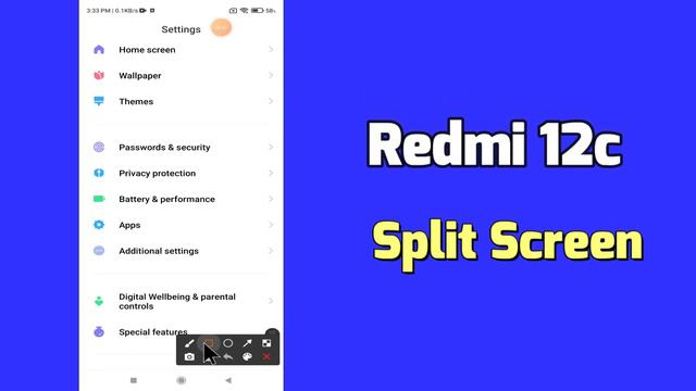 Redmi 12c Split Screen Mode || Split Screen Display смотреть онлайн