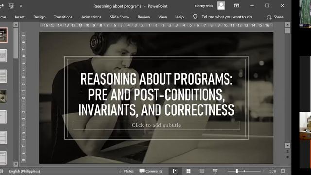 Reasoning About Programs Pre and Post Conditions, Invariants and Correctness смотреть онлайн