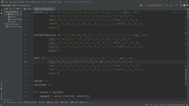 Making On Screen keyboard using Python | Part - 4 | Python Major Project -1 | #python смотреть онлайн