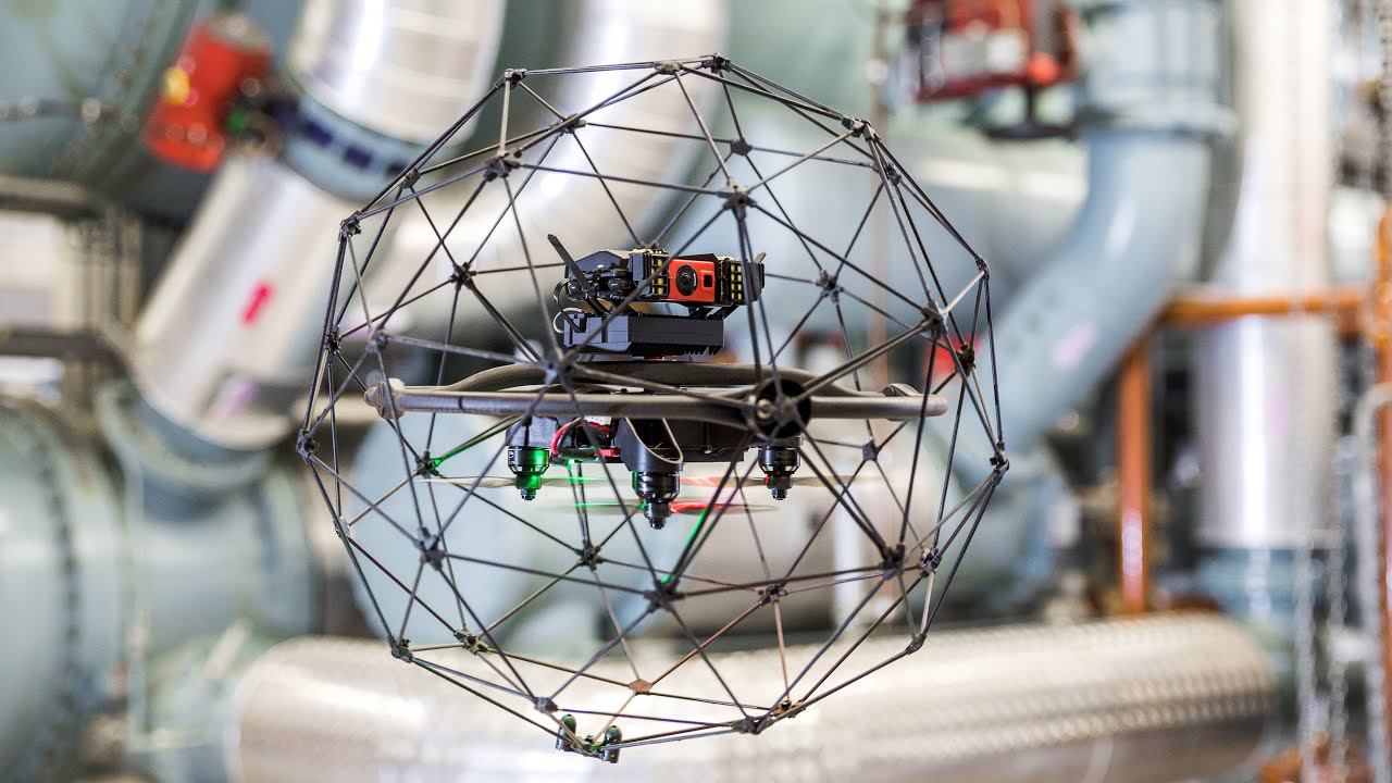 Промышленный противоударный квадрокоптер Flyability Elios (русские субтитры) смотреть онлайн