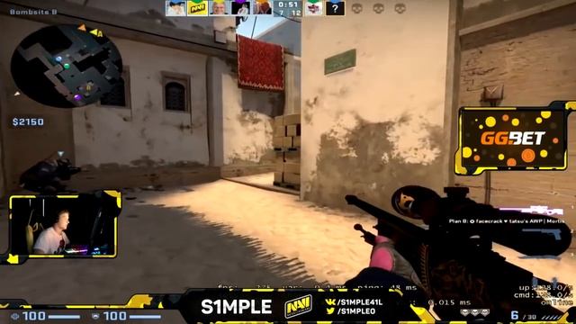 CS:GO - S1MPLE 56 FRAGS vs. FORZE (18.06.2019) смотреть онлайн