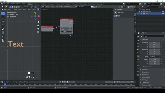 Timer Count down Animation nodes in Blender 2.9 | Animation nodes. смотреть онлайн