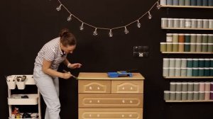 Как перекрасить любую мебель DIY красим комод красками для мебели Alice Gold