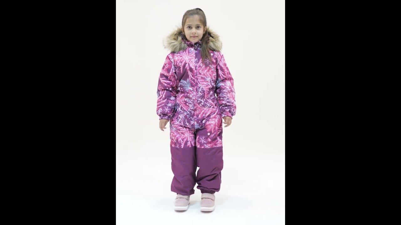 Huppa, Зимний Комбинезон WILLE 36430030-34234 (бургунди, принт) смотреть онлайн