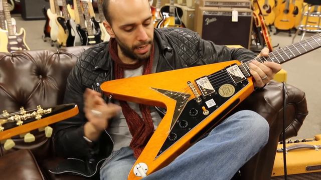 Frank Stallone and Mark Agnesi playing Joe Bonamassa"s Epiphone Amos Korina Flying V смотреть онлайн