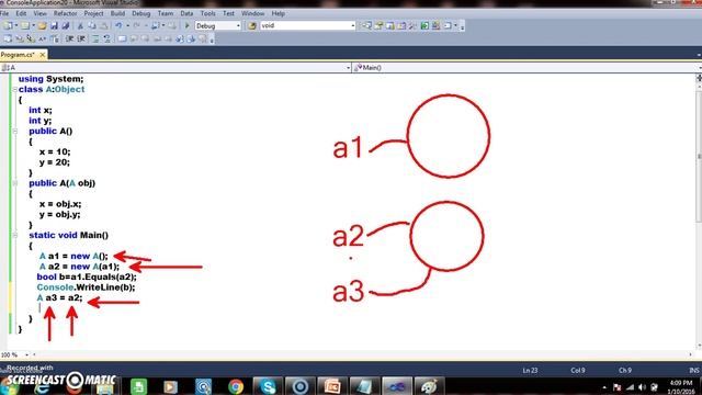Difference between ==,Equals() in Object class in C#.net смотреть онлайн