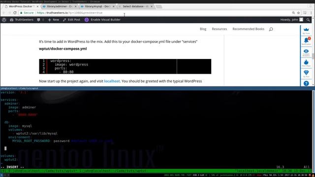 Docker for WordPress Tutorial смотреть онлайн