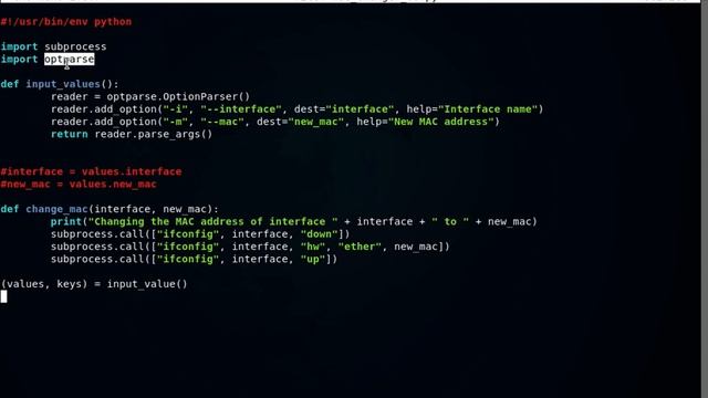 Use Functions # 6 - Python MAC Changer Script смотреть онлайн
