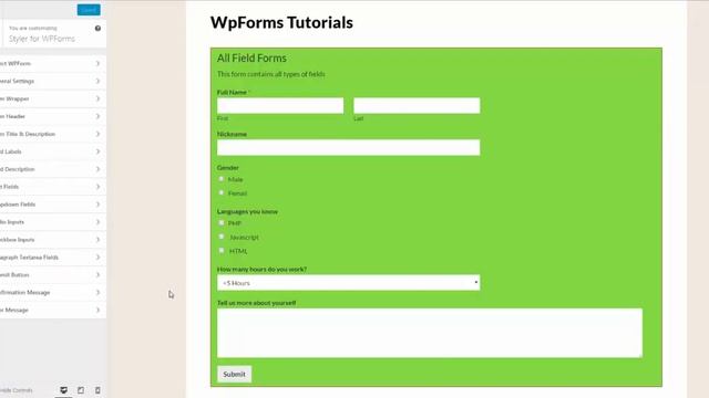 Free Method to Set Errors Padding in WpForms смотреть онлайн