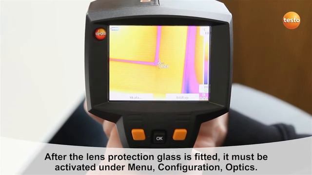 Thermal imager testo 875i: Fitting the lens protection glass (13/15) | Be sure. Testo смотреть онлайн