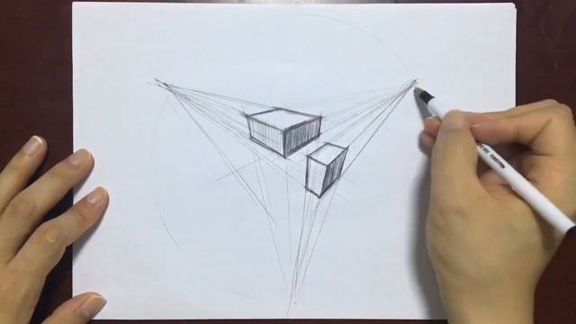 Basic step of car design sketch with 1,2,3 point perspective смотреть онлайн