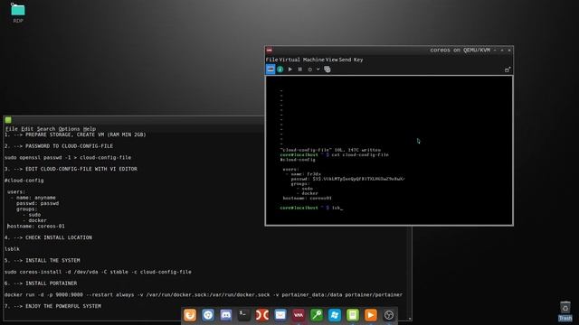 Install CoreOS + Portainer on KVM смотреть онлайн