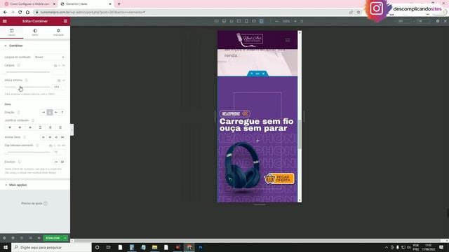 Como Configurar o Mobile do Site com Flexbox Containers do Elementor [Site Responsivo] смотреть онлайн