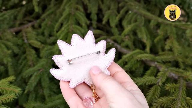 Брошь из бисера Лотос смотреть онлайн