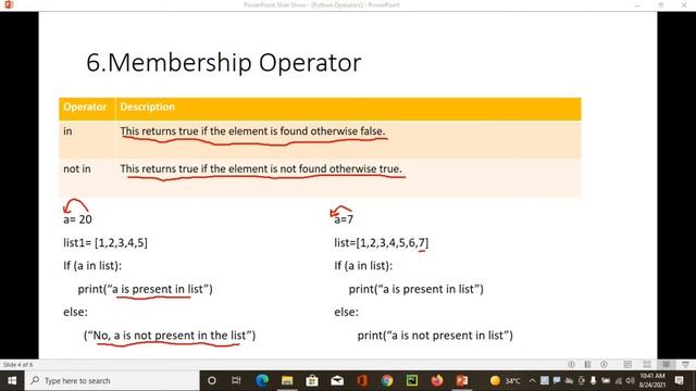 Python tutorial # 10 | Operators | Identity Operators | Membership Operators | bit-wise Operators смотреть онлайн