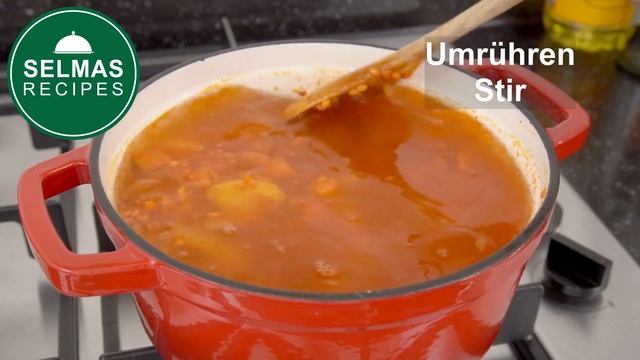 Rote LINSENSUPPE | Türkische Linsensuppe (Mercimek Corbasi) | vegan möglich смотреть онлайн