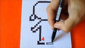 Леди Баг Как рисовать Девочку по клеточкам в тетради How to Draw Ladybug  Pixel Art