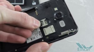 Как вставить SIM-карту в Samsung Galaxy J7 Neo (XHW.BY)