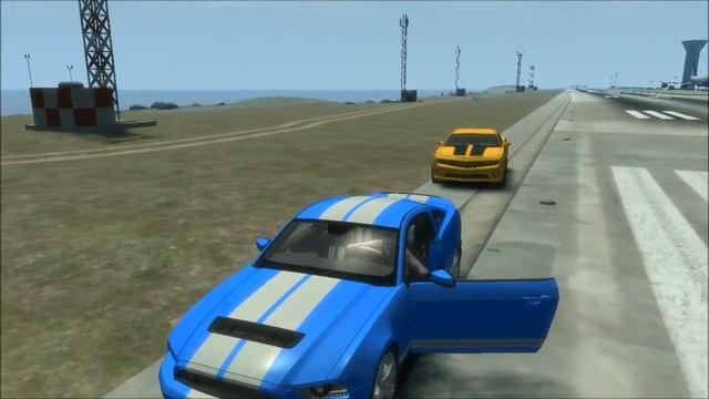 Grand Theft Auto IV - 2011 Ford GT500 and 2011 Chevrolet Camaro смотреть онлайн