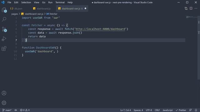 Next.js Tutorial - 37 - SWR for Client-side Data Fetching смотреть онлайн