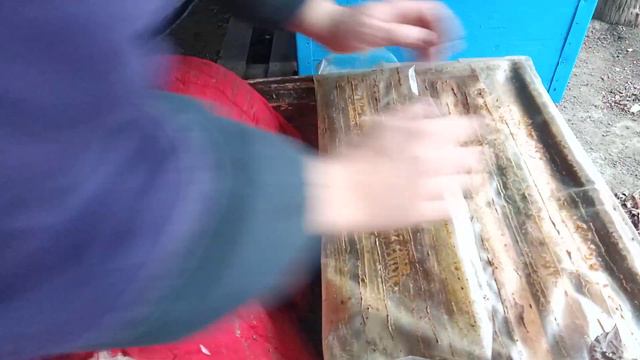 Как зимует отводок на одной рамке. смотреть онлайн