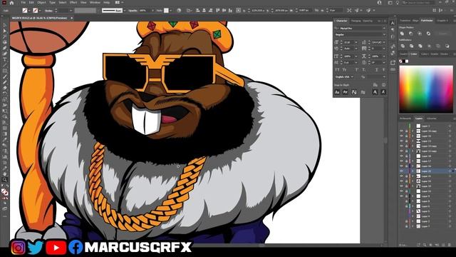 KING BUGZ - Speed Art | Adobe Illustrator 2021 (NFT) смотреть онлайн