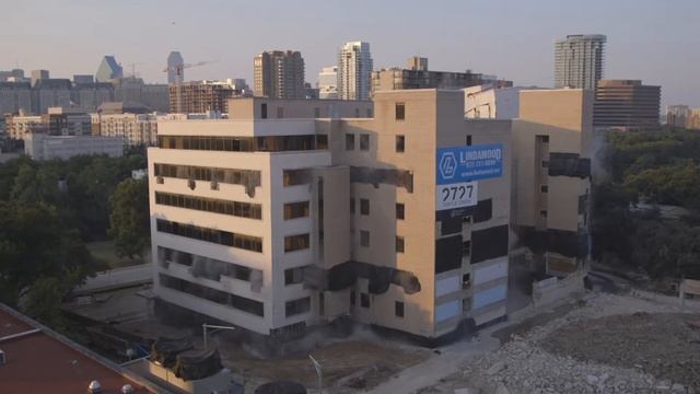 Lindamood Implosion of 2727 Turtle Creek Blvd in Dallas смотреть онлайн