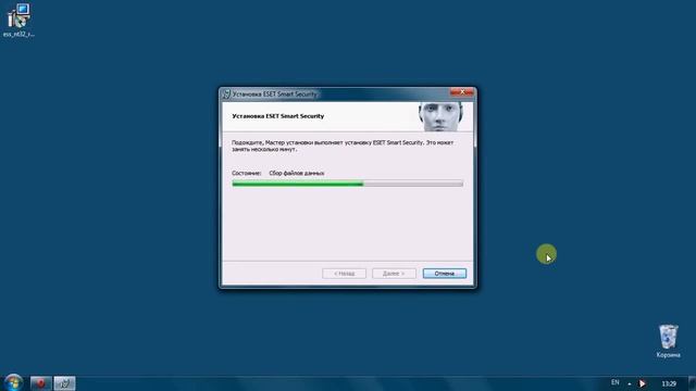 Установка, настройка и активация антивируса ESET Smart Security смотреть онлайн