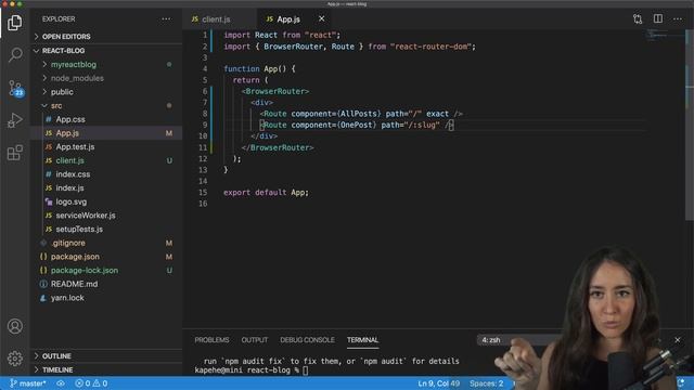 Setting up React Routing for your blog (Part 2/4) - Build your first blog using React смотреть онлайн