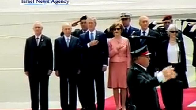 George Bush Visit Israel 60 Birthday Peres Olmert Video смотреть онлайн