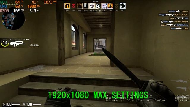 INTEL CORE i3 9100F + GTX 1060 3GB + 8 RAM CS GO ( LOW , MAX SETTINGS) смотреть онлайн