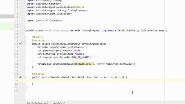 Datepicker android - Create datepicker dialog in android studio смотреть онлайн