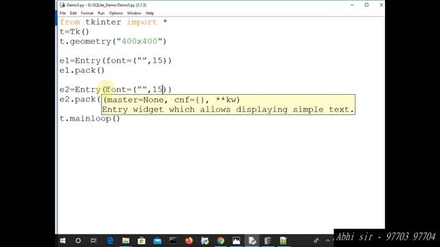 Database connectivity in python through Sqlite in hindi part 5 смотреть онлайн