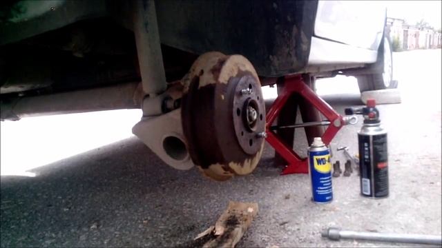 Снятие и замена тормозного барабана ВАЗ 21099 смотреть онлайн